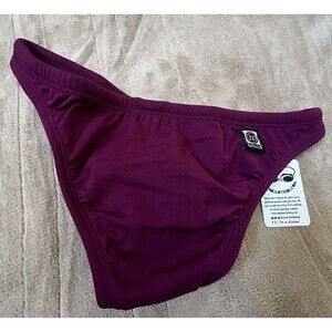 Jolyn Clothing Bikini Bottoms Only Brazil Cut Medium Cabernet‎ New with tags